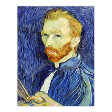 Self Portrait With Palette Van Gogh Vintage Huge Wall Art Poster Print 24X32"