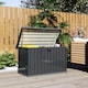 image 2 of Outsunny 400L Garden Storage Box Waterproof Metal Outdoor Storage Box with Lockable Lid, Storage Container Furniture Deck Box, 124 x 66 x 72 cm, Dark Grey