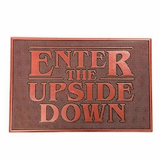 Stranger Things Enter The Upside Down Rubber Door Mat - Red - One Size