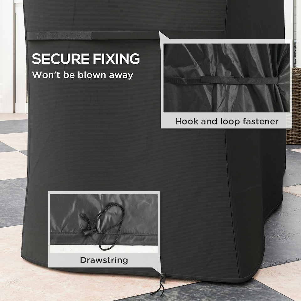 image 1 of Outsunny Barbecue Covers, Waterproof UV Protection Rip-Proof, 188 x 71 x 125cm
