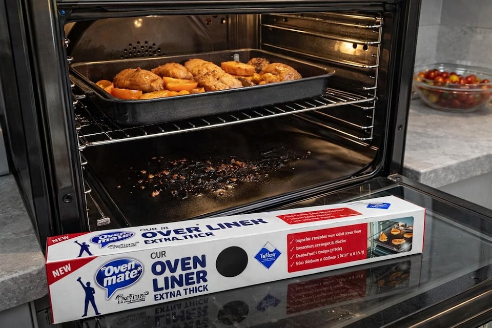 image 1 of Oven Mate Teflon Oven Liner 50cm x 40cm Non-Stick Reusable Dishwasher Safe