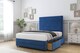 image 3 of Sloomy Monaco Navy Plush Divan Bed With Mattress 2 Drawers Footend With 54" Floor Standing Headboard & 12" Matching Footboard 6' Super King | Blue | Navy | Super King | 1