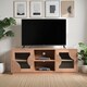 image 5 of Indus Tv Cabinet - Solid Wood - L40 x W145 x H56 cm - Brown