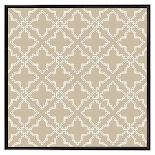 Cross ornament pattern (Picture Frame) Black | M