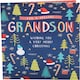 image 4 of Festive Pattern Design Grandson Christmas Card
