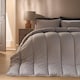 image 1 of OHS Plain 10.5 TOG Coverless Duvet with Pillowcase Bedding Set
