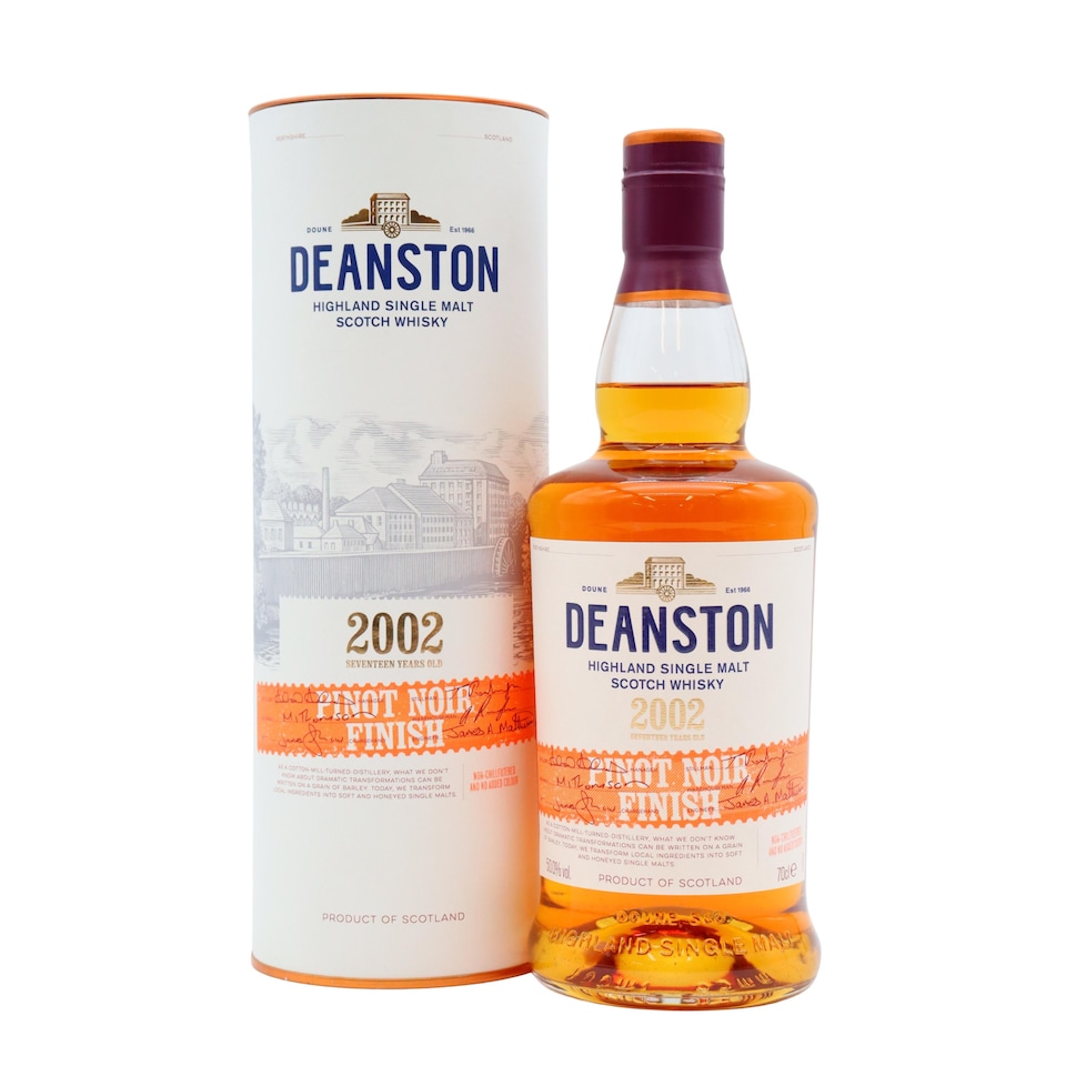 Deanston - Pinot Noir Cask Finish Highland Single Malt Scotch 2002 17 year old Whisky
