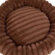 image 5 of Living and Home 6 Colour Soft Donut Pet Bed for Cats & Dogs,Warm & Cosy Retreat | Brown | Brown | L