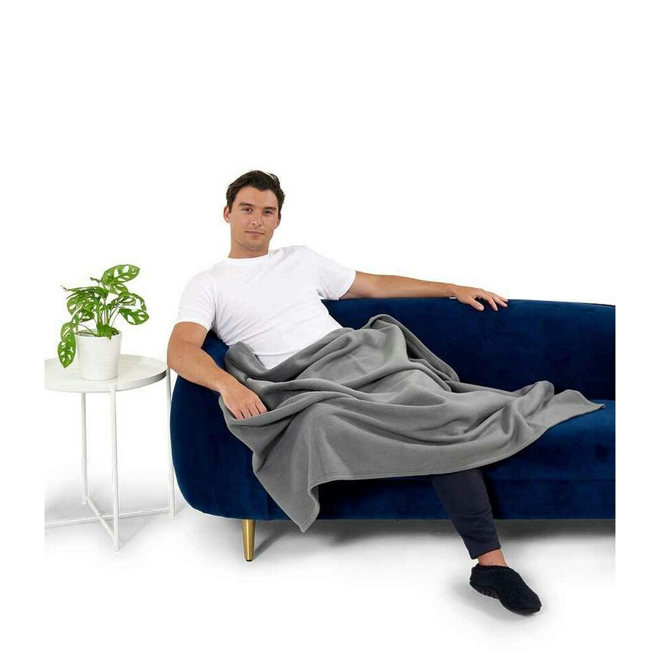 image 1 of Brand Lab Polar Fleece Blanket - Charcoal - One Size