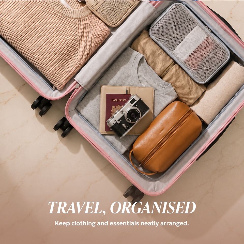 image 1 of Lugg Vacay Hard Shell Suitcase ABS 360 Spinner Wheels Water Resistant (86x58x31cm)