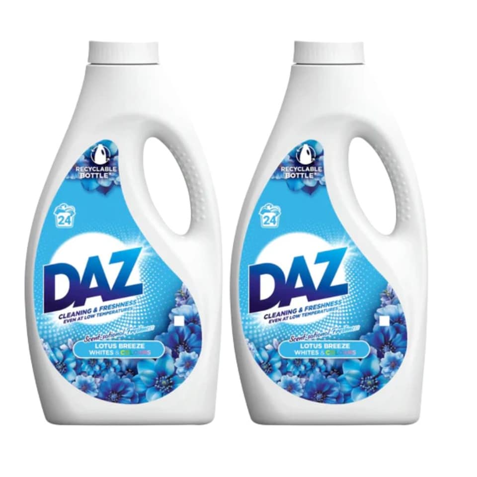 Daz Laundry Liquid 24 Wash Lotus Breeze Pack of 2