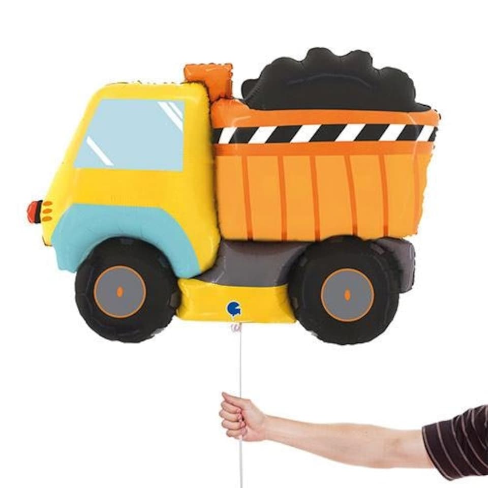image 1 of Dumper Truck Foil Helium Giant Balloon 86cm / 34 in