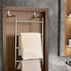 image 2 of House of Home Over-Door Towel Rack 4-Tier Bathroom Silver Storage Hanger Rail Bath Hand Towels