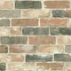 image 1 of NuWallpaper NU2064 Newport Reclaimed Brick Peel & Stick Wallpaper, Red Multi