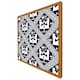 image 4 of Egyptian hieroglyphs in navy (Picture Frame) Grey | M