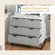 image 4 of HOMCOM Modern Chest of 4 Drawers Sideboard Dresser for Bedroom Living Room