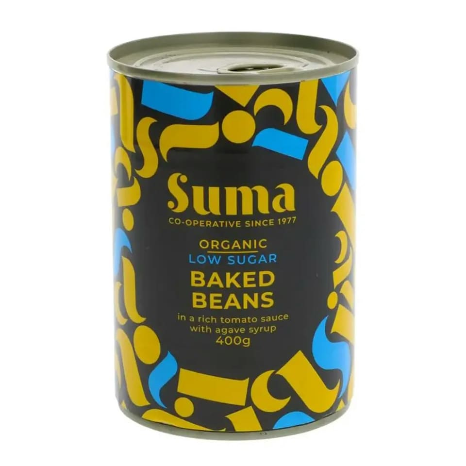 Organic Low Sugar Baked Beans 400g (Suma)