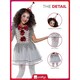 image 5 of Vintage Clown Girl Fancy Dress Costume Kids Medium - Age 7-9
