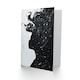 image 2 of Woman Stars Abstract Portrait White Him Her Birthday Card