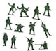 image 3 of Bag of 50 Traditional Green Plastic Toy Soldiers for Army Military War Games