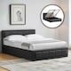 image 8 of Vida Designs Vanita 4ft6 Double Ottoman Bed Storage Fabric Upholstered, Dark Grey, 135 x 190cm