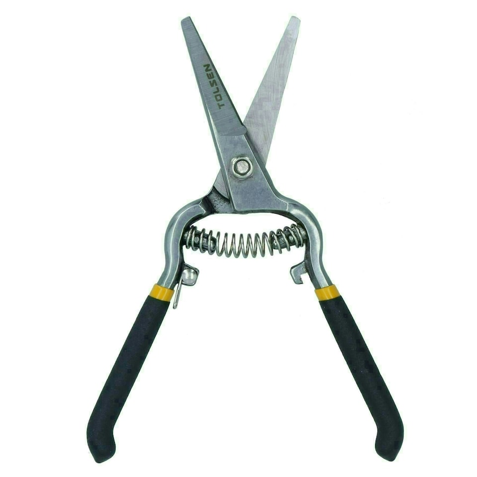 image 1 of Straight Pruning Hand Shears Cutters 200mm Flower Florist Scissors Garden Plant
