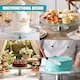 image 8 of GEEZY Rotating Cake Stand Serving Display Platter Silver Finish 30cm