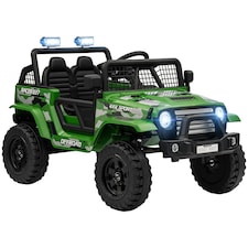 AIYAPLAY Kids Ride On Car, 12V Electric Truck w/ Suspension, Green