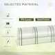 image 3 of Outsunny Tunnel Greenhouse Steel Frame for Garden w/ Zipper Doors