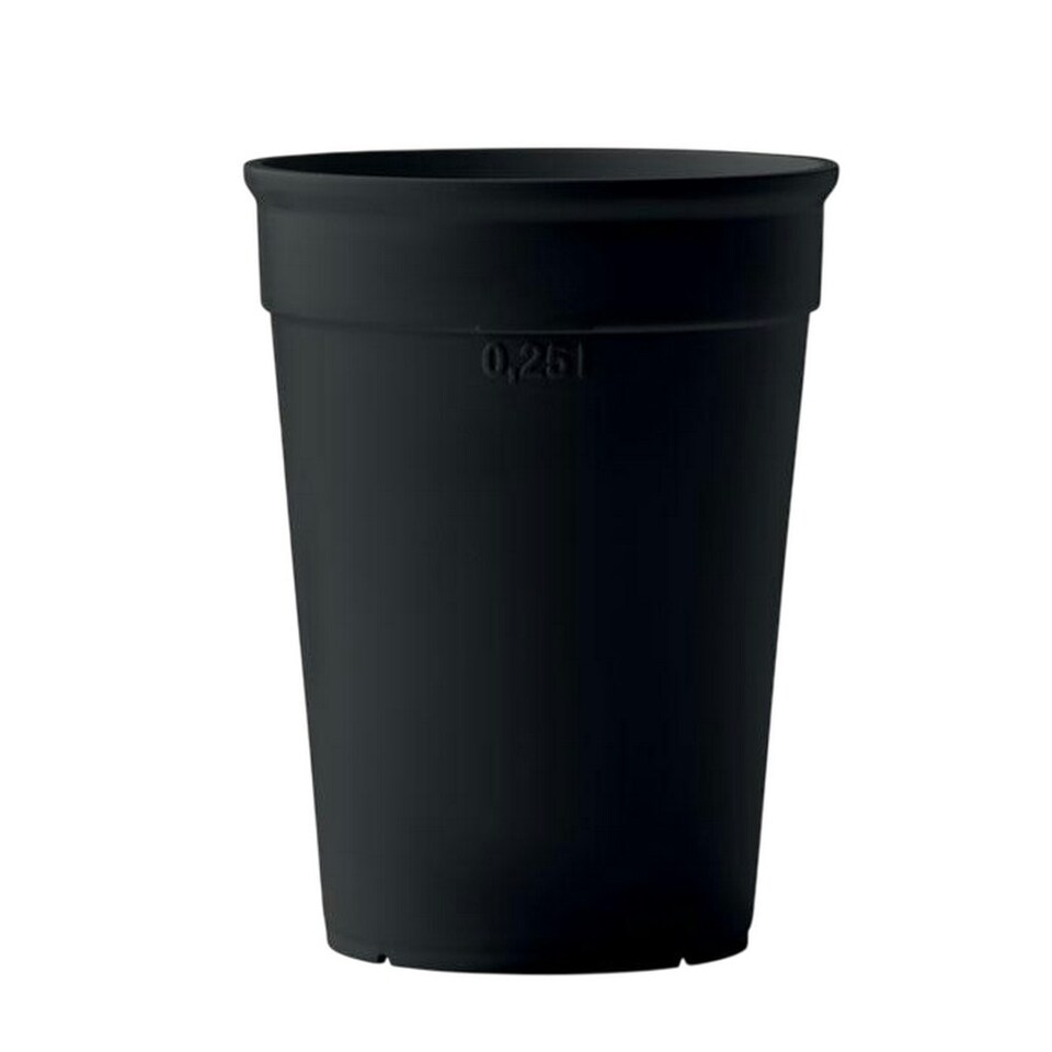 image 1 of MidOcean Awaycup 250ml Polypropylene Cup - Black - One Size Black