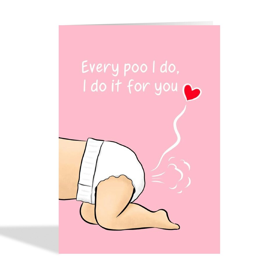 image 1 of Funny Baby Poo Mother's Day Card For Mum