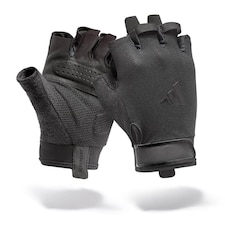 Adidas Essential Training Gloves, Aeroready ventilated palm, padded suedette palm and secure hook-and-loop wrist. | Black | Black | M
