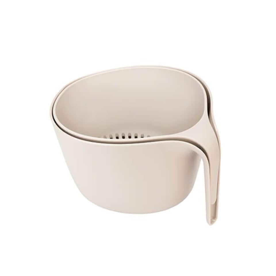 image 1 of Fusion Twist Mixing Bowl & Colander Set Grey