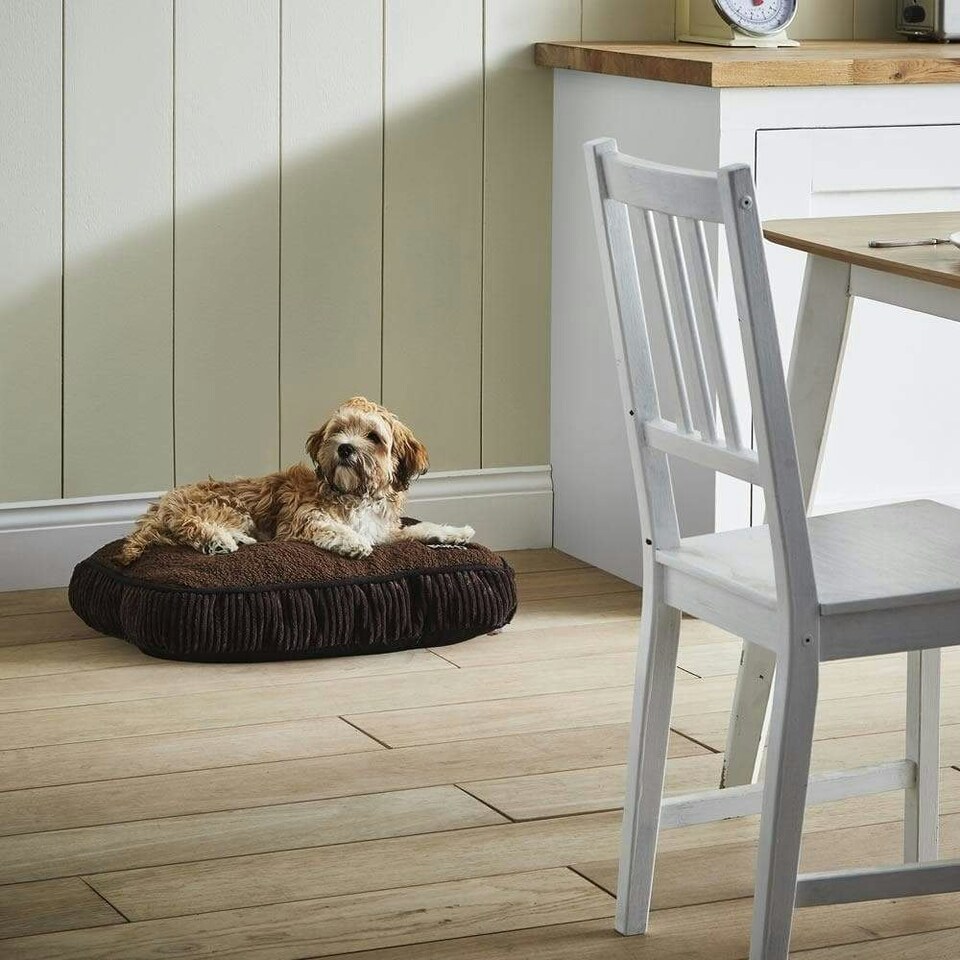 image 1 of Brown Dog Bed - Small To XL Sizes - Fleece - Bunty Snooze Brown | L