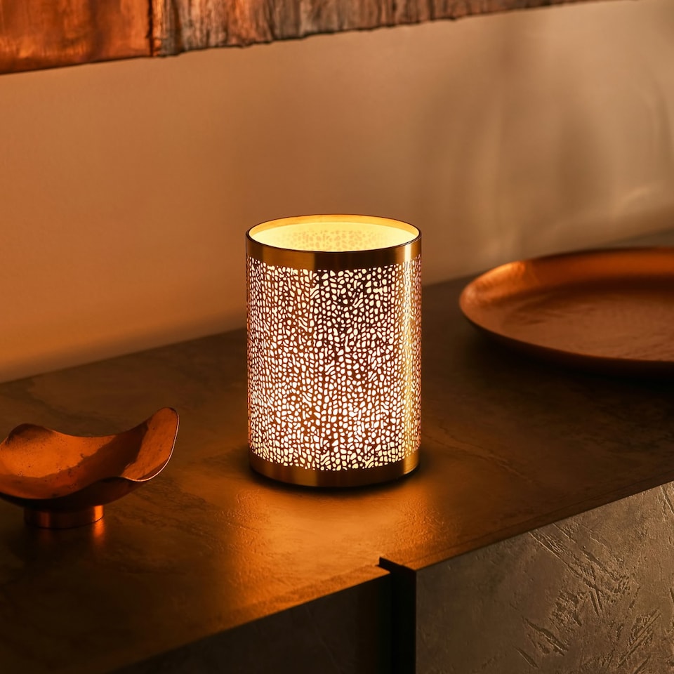 image 1 of Omniance Seraphine Rechargeable Wireless Table Lamp with Remote | Black