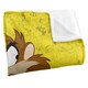 image 2 of Looney Tunes Character Collage Taz Blanket - Multicoloured - One Size