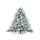 image 1 of 4ft White Snowy Tips Frosted Helsinki Fir Christmas Tree White | 4ft