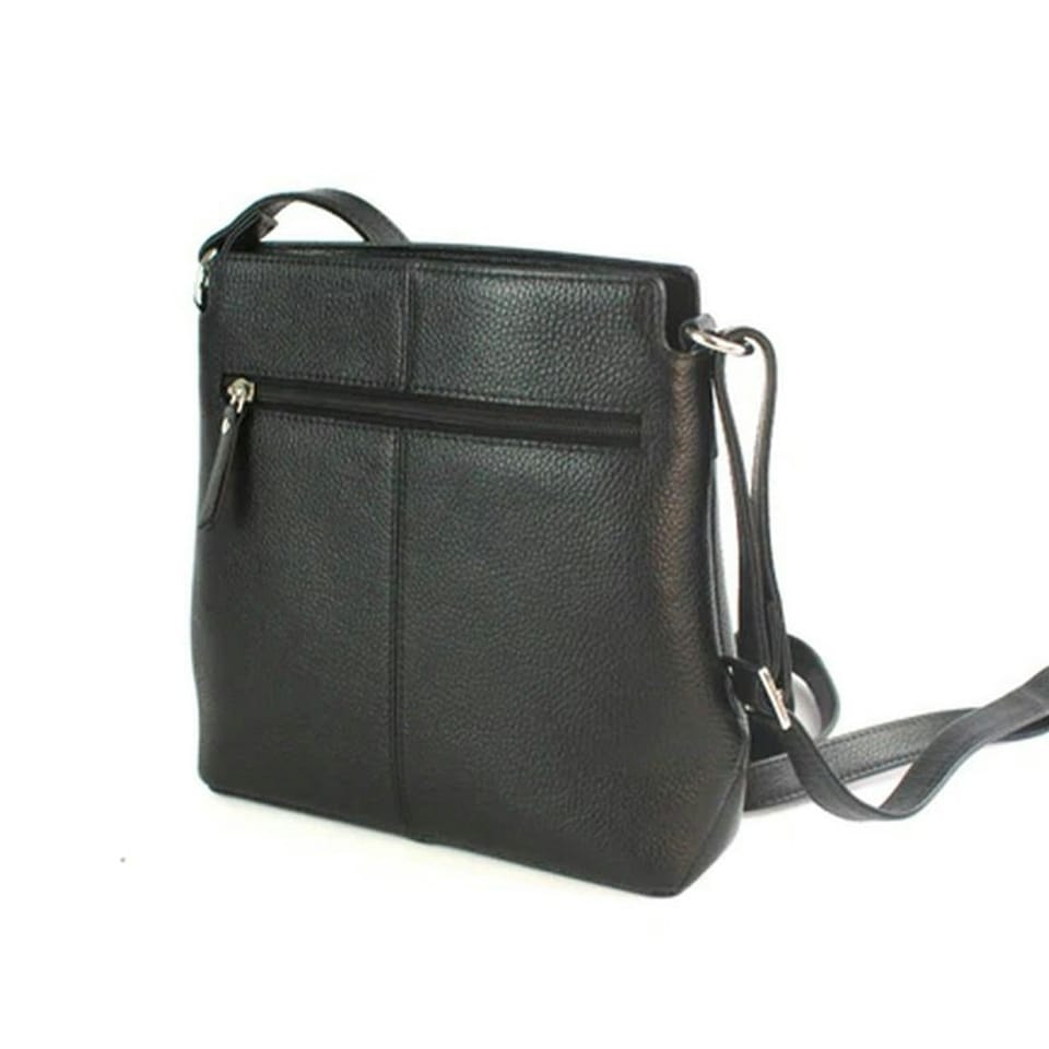 image 1 of Eastern Counties Leather Womens/Ladies Opal Leather Handbag - Black/Dark Grey - One Size | Black