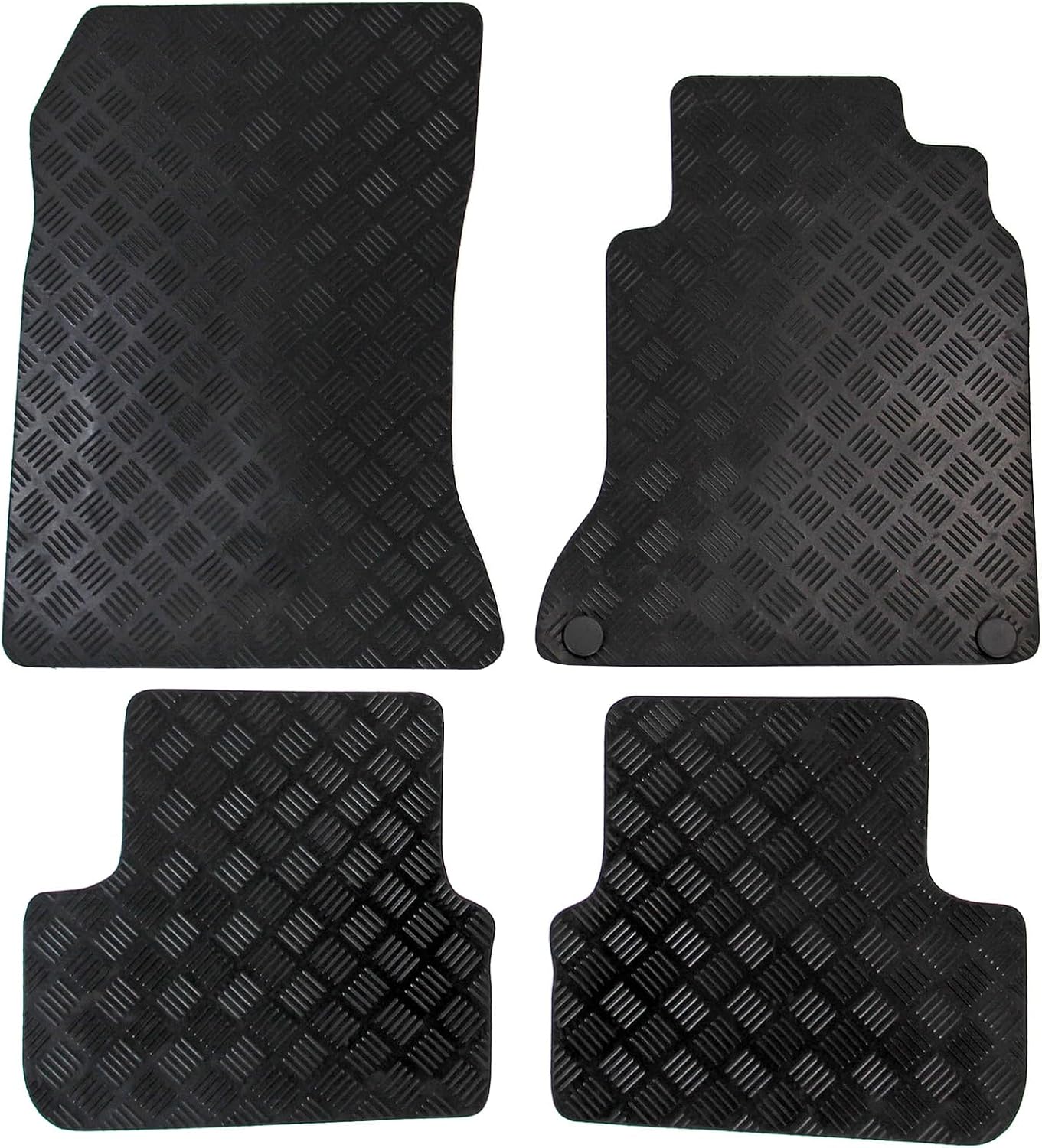 Actiasmat Black Custom Fit Replacement Car Floor Mat for Mercedes A Class W176 2012-2018 (Heavy Duty Rubber)