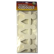 Pack of 16 Paper People Cutouts by Crafty Bitz