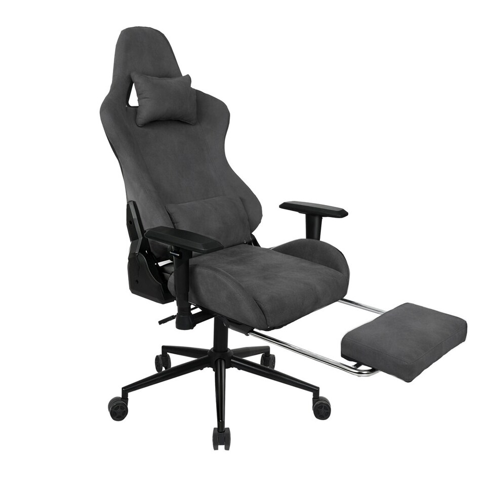 image 1 of Levede Ergonomic Office Chair Reclining Executive Chair Spring Foam Cushion | Grey | Grey