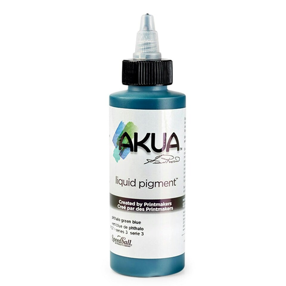 Speedball Akua Liquid Pigment, Phthalo Green Blue, 4oz