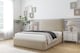 image 2 of Sloomy Belvoir Almond Coniston Bed Frame With Mattress With 45" Upholstered Headboard 4'6 Double
