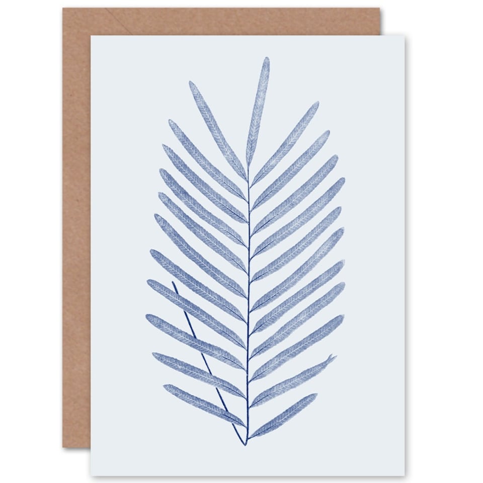 image 1 of Botanics Cobalt Fern Diversifolium Just To Say Blank Art Card