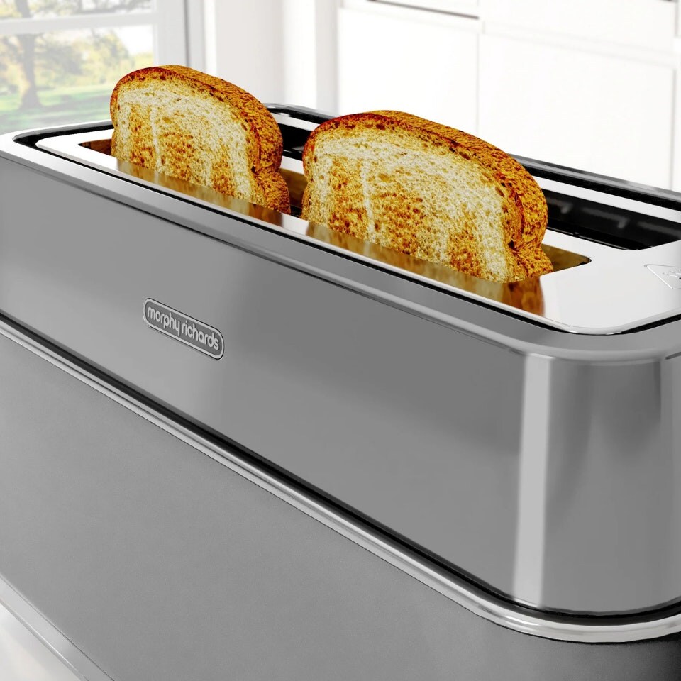 image 1 of Morphy Richards Signature Kettle & Toaster Grey Grey