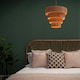 image 1 of ValueLights Raffi Natural - Raffia Natural Tiered Ceiling Pendant Shade