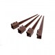 image 5 of 4x Heavy Duty Drive Down Fence Post Anchor Spike Grip Holder - 75 x 750mm | Brown | 4