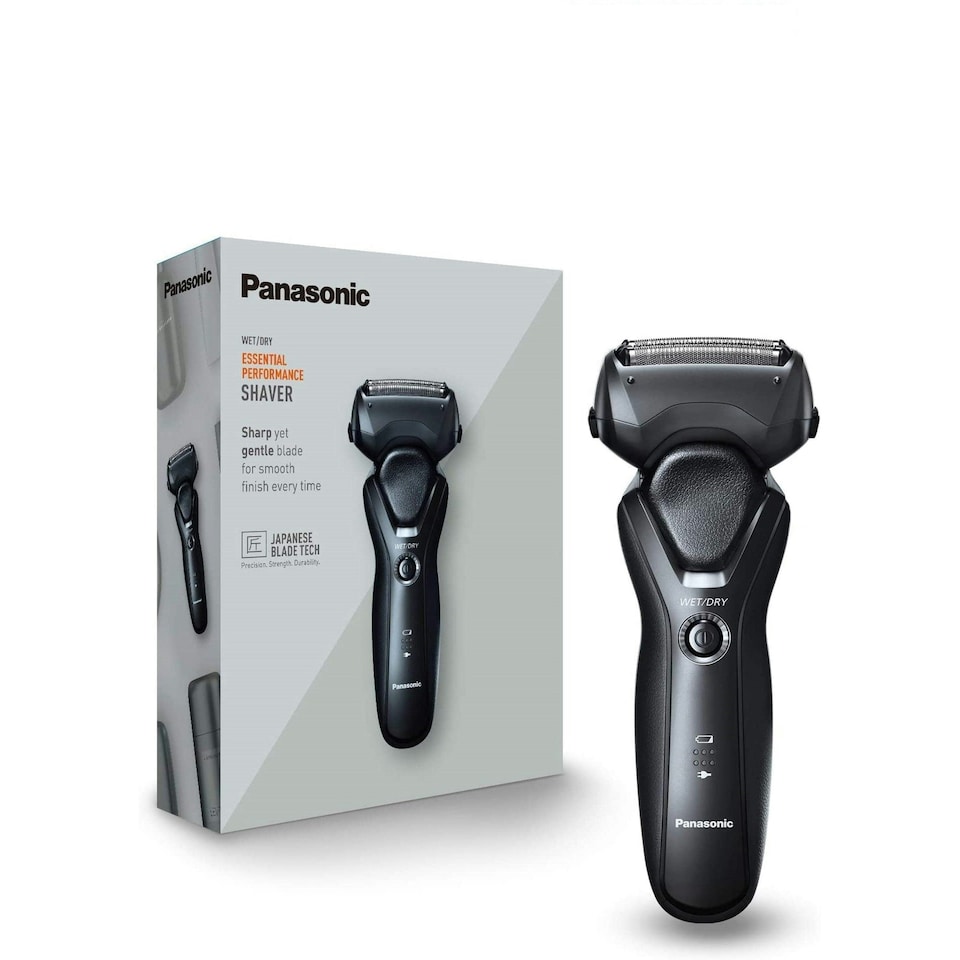 image 1 of Panasonic ES-RT37 Black Wet and Dry Electric 3-Blade Shaver for Men