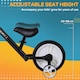 image 7 of HOMCOM Kids Balance Training Bike Toy w/ Stabilizers For Child 2-5 Years Black