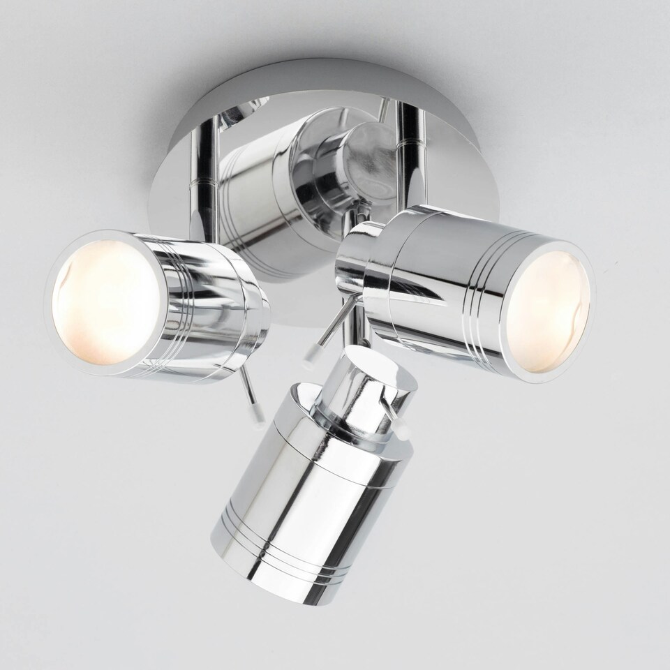 image 1 of BHS Hector Bathroom Ceiling Spotlight Plate | Silver | Chrome | 1